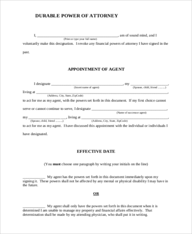 FREE 11+ Special Power of Attorney Form Samples, PDF, MS Word, Google Docs