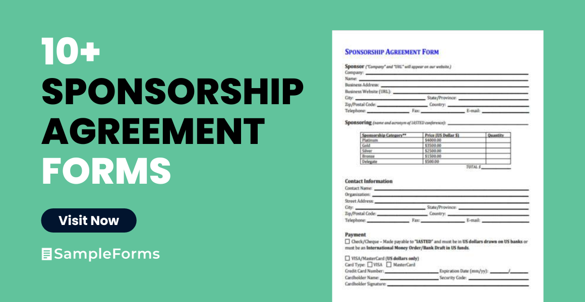 sponsorship agreement form