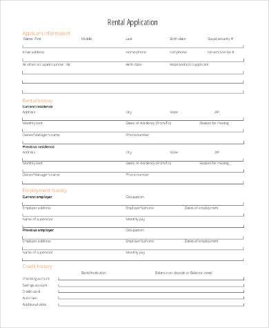 standard rental application form2