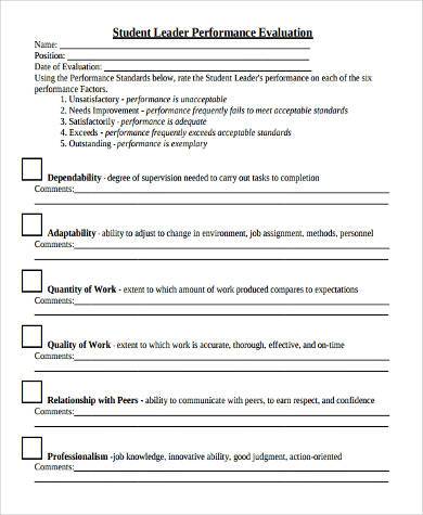 joint assignment leadership evaluation