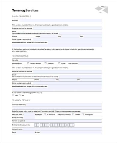 sublease room rental agreement form