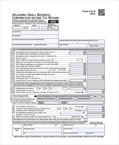 tax form for small business