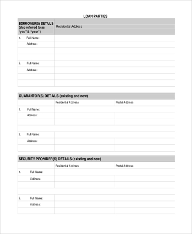 FREE 7+ Sample Loan Agreement Forms in PDF | MS Word