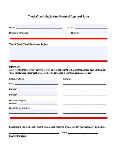 research proposal approval sheet