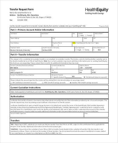 transfer request form in pdf