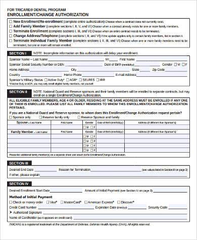 tricare authorization form pdf
