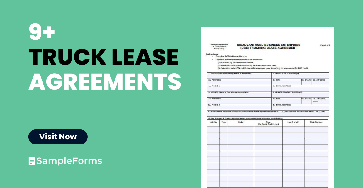 truck lease agreement