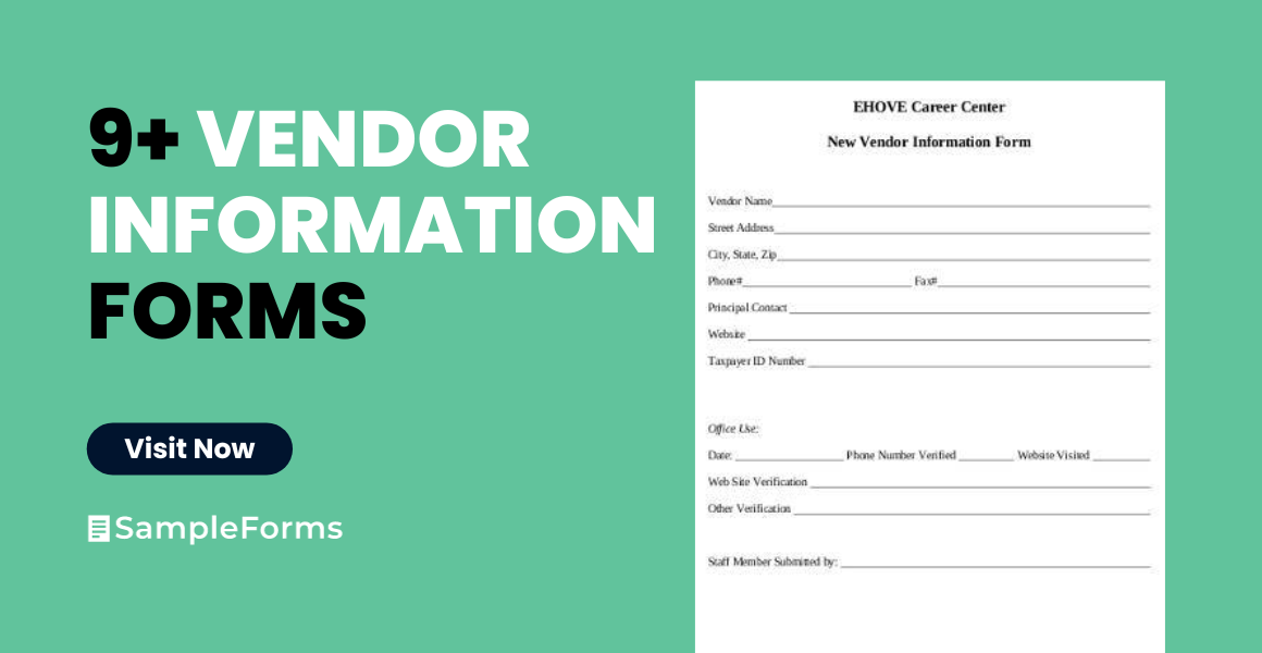 vendor information form