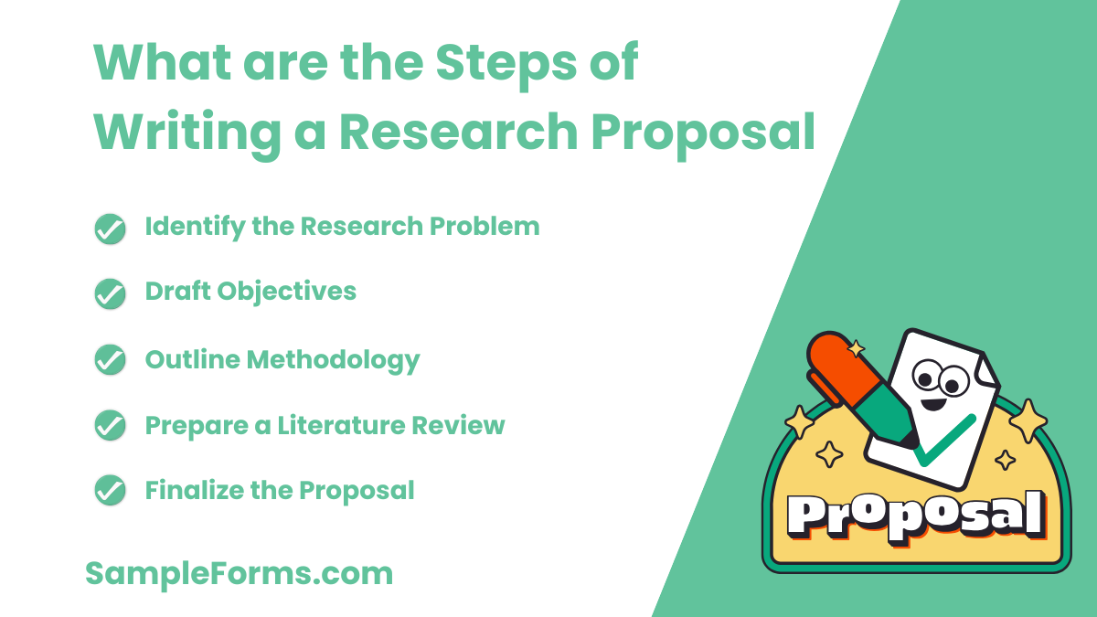 what are the steps of writing a research proposal