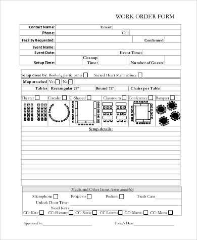 work order form sample