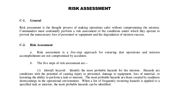 armyriskassessmentforms