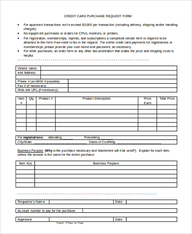 17 Printable Credit Card Form Template Html Fillable Samples In Pdf: A