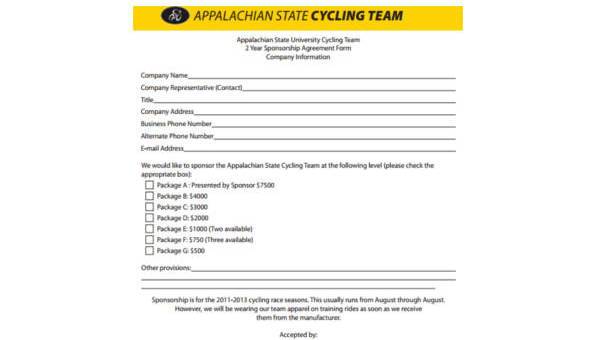Sports Sponsorship Proposal Letter Sample Onvacationswall
