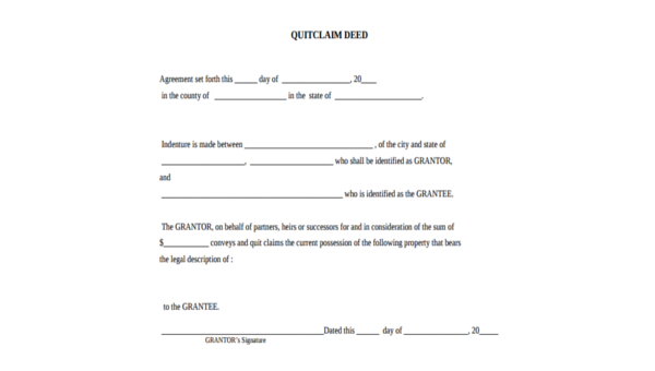 free 8 sample quit deed forms in pdf ms word