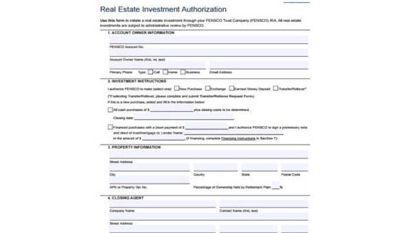 fimg smpl investment agree form