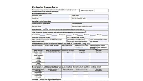 fimg smpl job invoice forms