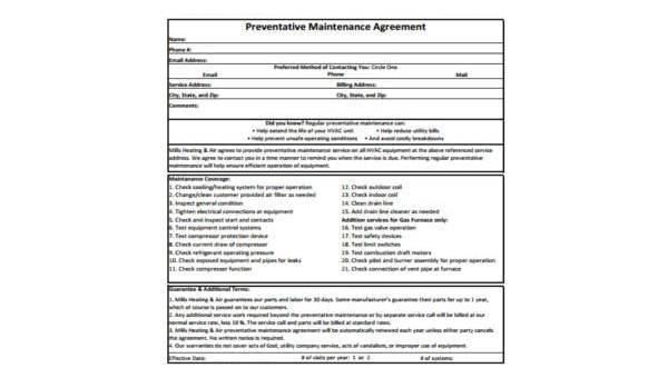 fimg smpl maintain agree form