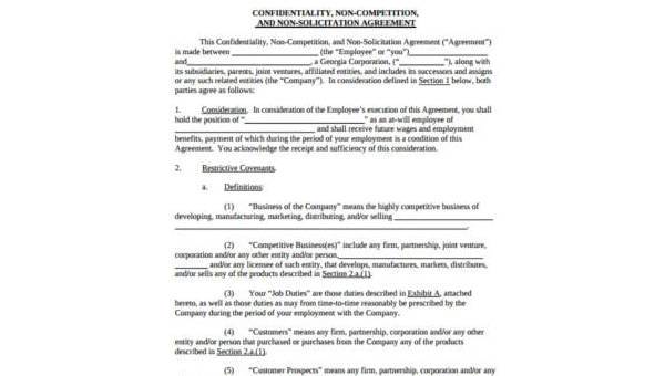 fimg smpl non compete agree forms