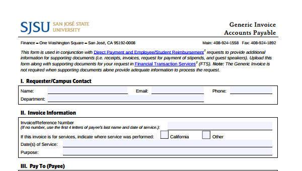 fimg smpl work invoice form