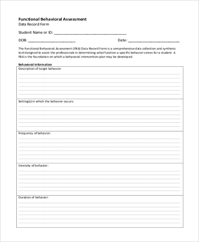 functionalbehavioral assessment model form1