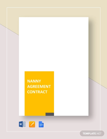 Free 7 Sample Nanny Contract Templates In Ms Word 0214