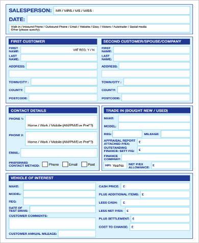 FREE 8+ Car Appraisal Form Samples in PDF | MS Word