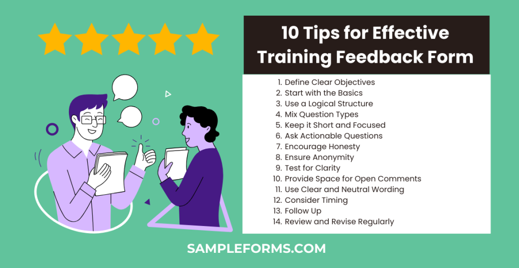 10 tips for effective training feedback forms 1024x530