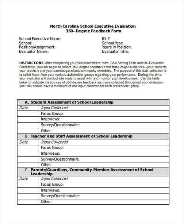 FREE 11+ 360 Degree Feedback Form Samples, PDF, MS Word, Google Docs