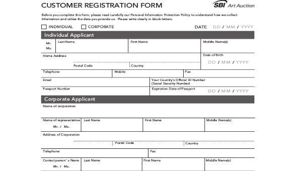 Free 39 Registration Form Templates In Pdf Ms Word Excel