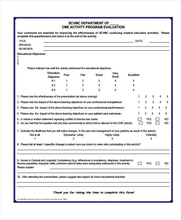 activity program evaluation form1