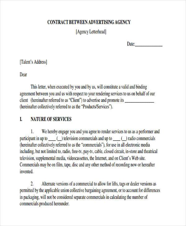 free-8-sample-agency-contract-forms-in-pdf-ms-word