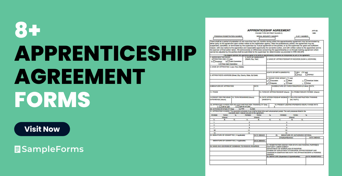 apprenticeship agreements form