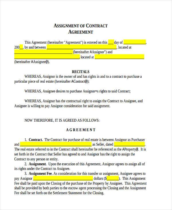 free-10-assignment-agreement-forms-in-ms-word-pdf-pages