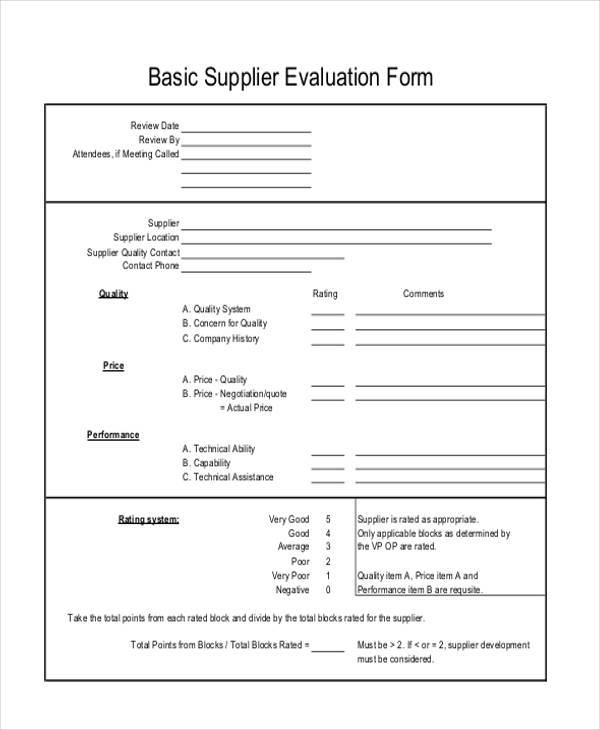 basic supplier evaluation form1