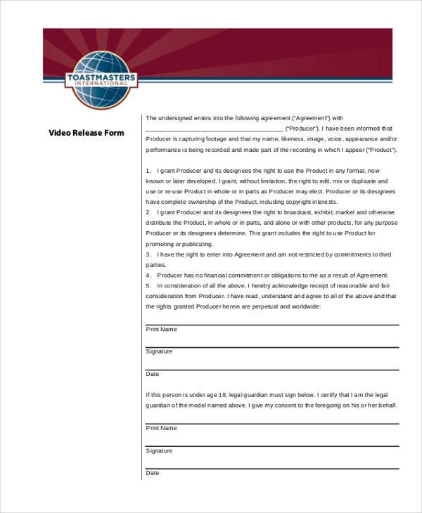 basic video release form1