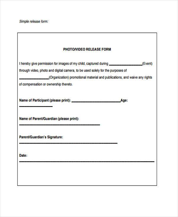 basic video release form2