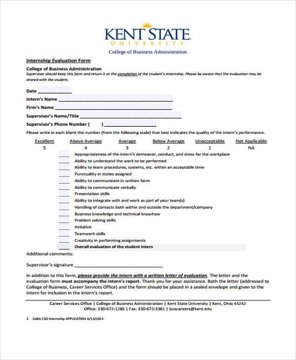 business internship evaluation form1