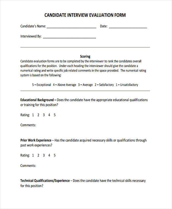candidate interview evaluation form1