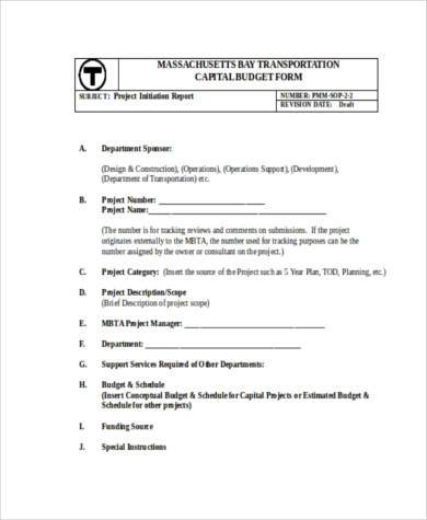 FREE 8+ Sample Capital Budget Forms in PDF | MS Word