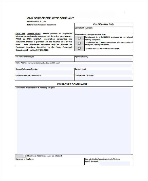 civil service complaint form1