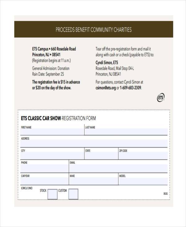 classic car show registration form2