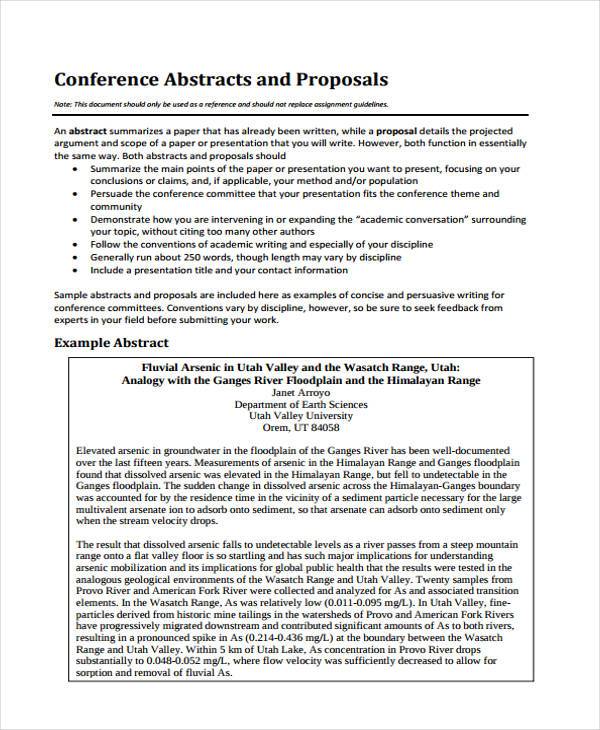 education conference proposal sample