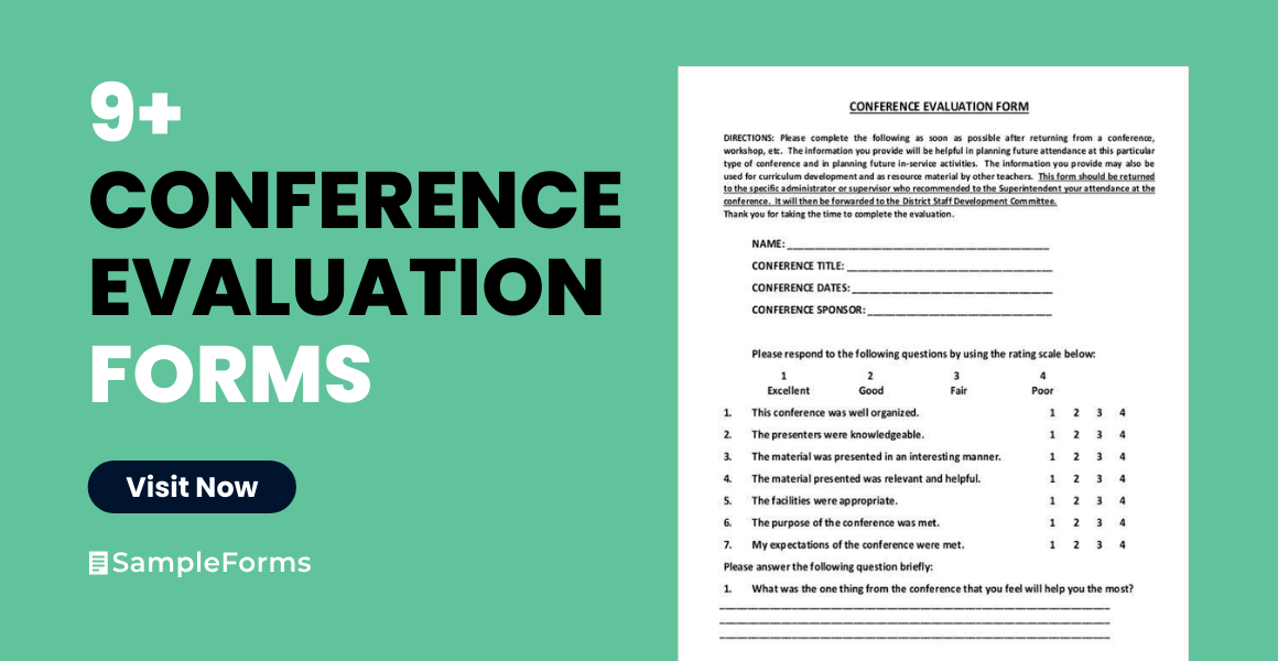 conference evaluation form