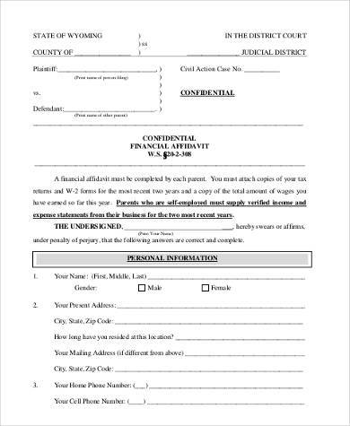 FREE 23+ Sample Affidavit Forms in PDF