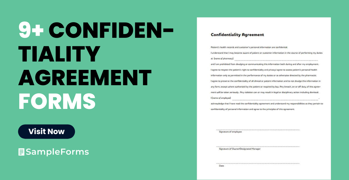 confidentiality agreement form