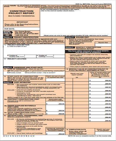 FREE 15+ Construction Report Form Samples, PDF, MS Word, Google Docs, Pages