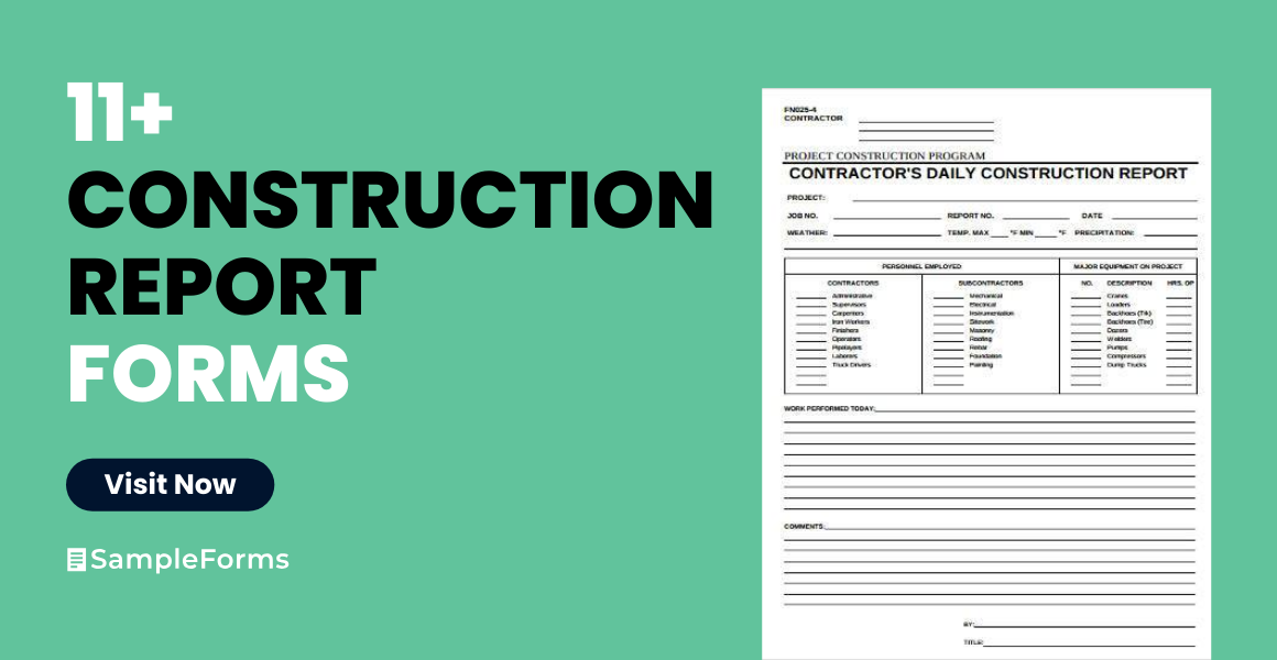 construction report form
