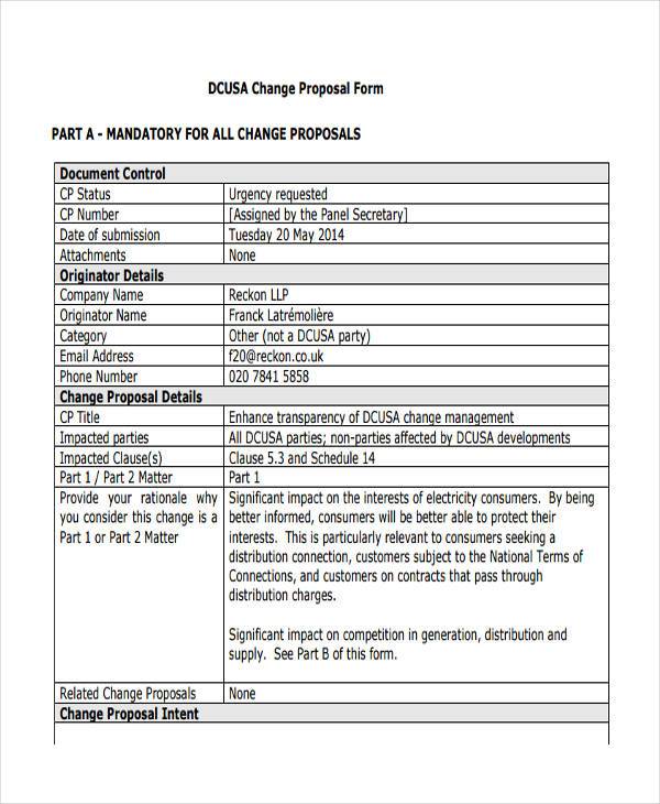 contract change proposal form