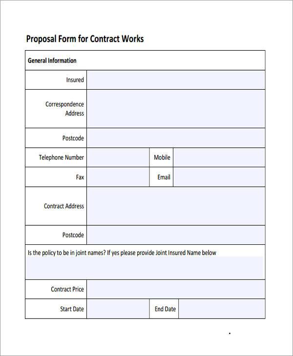 contract works proposal form1
