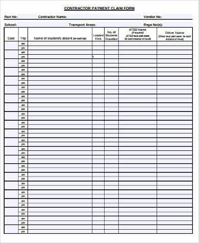 FREE 9+ Sample Contractor Payment Forms in PDF | MS Word | Excel